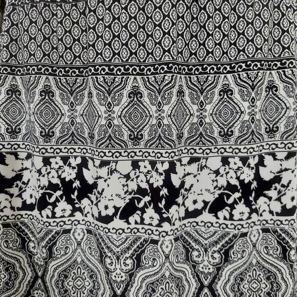 White House Black Market Multiprint Boho Style Drop Waist Dress - Picture 5 of 11